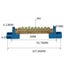 Bus Bar Terminal Block Grounding Strip Screw Terminal 4,6,8,10 and 12 Available Carousel 10