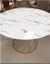 Queta Round Dining Table Dia120cm - White stone top - Gold legs *50%OFF Carousel 3