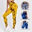 Tie Dye Yoga Pants Sport Leggings Women Seamless High Waist Push Up Carousel 5