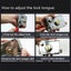 1pcs door lock sturdy door latch home security anti-theft accessory Carousel 3