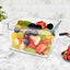 SOGA 200mm Clear Gastronorm GN Pan 1/2 Food Tray Storage Bundle of 6 Carousel 4
