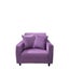 Anyhouz 1 Seater Sofa Cover Plain Purple Style and Protection For Living Room... Carousel 1