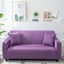 Anyhouz 1 Seater Sofa Cover Plain Purple Style and Protection For Living Room... Carousel 3