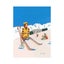 L'Ensoleillade Tea Towel Blue & White Le Montagnard Carousel 1