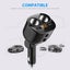 Car Cigarette Lighter Socket Splitter Power Adapter Carousel 9