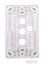 THREE GANG WALL PLATE - INOVO / CLIPSAL COMPATIBLE - VERT OR HORIZ USE - WHITE Carousel 3