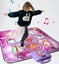 Dance Mat Toys with LED Lights for Girls 3-12 Years Old Carousel 4