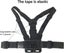 Phone Chest Mount Strap Holder Action Camera Gopro Samsung iPhone i2060BK0 Carousel 3