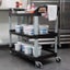 Rubbermaid 3 Tier Black Open Sided Utility Cart (Each) Carousel 4