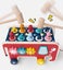 children's toy wooden elephant playing mole game montessori learning Carousel 3