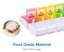 Weekly 7 Day Pill Organizer, Sukuos Large Daily Pill Cases Pill Box Carousel 3
