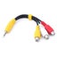 3.5mm Aux Male Stereo to 3 RCA Female Audio AV Adapter Cable Carousel 1