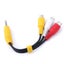 3.5mm Aux Male Stereo to 3 RCA Female Audio AV Adapter Cable Carousel 2