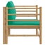 Garden Sofa with Green Cushions Bamboo Tlxxkl Carousel 4