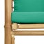 Garden Sofa with Green Cushions Bamboo Tlxxkl Carousel 6