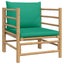 Garden Sofa with Green Cushions Bamboo Tlxxkl Carousel 7