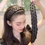 Women Wide Wig Twist Braided Hair Bands Fashion Non Slip Braids Hair Carousel 4