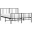 Nz Local Stock-metal Bed Frame with Headboard and Footboard Black 153x203 Cm ... Carousel 4