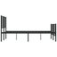 Nz Local Stock-metal Bed Frame with Headboard and Footboard Black 153x203 Cm ... Carousel 7