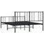 Nz Local Stock-metal Bed Frame with Headboard and Footboard Black 153x203 Cm ... Carousel 8