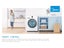 MIDEA 9kg Front Load Washing Machine with Steam Wash & WIFI - 14 Programs- White Carousel 7
