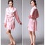 Summer Autumn Women Bathrobe Thin Soft Nightgown Nightdress Pajamas Bath Robe Carousel 1