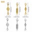 16 x Magnetic Jewellery Necklace Clasps Hooks I1207SG0 Carousel 9