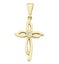 9ct CZ Abstract Cross Pendent Carousel 1