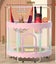 Multifunctional Mini Kids Trampoline with Enclosure Net for Family Game - Pink Carousel 1