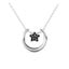 18K White Gold Crystal Necklace "Stars and Moon" Carousel 5