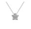 18K White Gold Crystal Necklace "Stars and Moon" Carousel 6