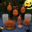 Halloween Pumpkin Facebook Candle Silicone Mold for DIY Handmade Carousel 3