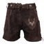 Women Lederhosen Oktoberfest Costume Bavarian Leather Short Chocolate Brown Carousel 2