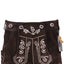 Women Lederhosen Oktoberfest Costume Bavarian Leather Short Chocolate Brown Carousel 4