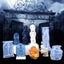 New Halloween David Skull Tombstone Silicone Mold Gypsum form DIY Carousel 4