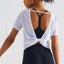 Sexy Yoga Vest Sports Top Loose Casual Open Back Mesh T-shirt Tank Carousel 3