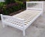 KING SINGLE WHITE SLAT BED 100% SOLID PINE+REVERSIBLE ROLLAWAY BED! Carousel 3