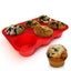 1 pcs cake tool fondant silicone metal non-stick 6 cup cake baking tray Carousel 1