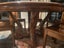 Round Solid Wood Dining Table with Lazy Susan (Turntable) and 6x Chairs Carousel 4