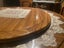 Round Solid Wood Dining Table with Lazy Susan (Turntable) and 6x Chairs Carousel 5