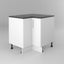 DECO SLAB WHITE - Corner cabinet 900mm x 900mm Carousel 1