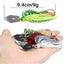 Fishing Lures 3pcs 94mm 9g Blade Metal Bait With Rubber Skirt Carousel 3
