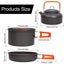 Camping Cookware Set Aluminum Portable Outdoor Tableware Cookset Carousel 2