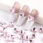 10pcs Pink Heart Rhinestones Nail Art Decorations Crystal Charms Carousel 4