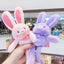 1Pcs Keychain Ears Stretchable Telescopic Cute Rabbit Plush Toy Carousel 6