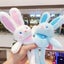 1Pcs Keychain Ears Stretchable Telescopic Cute Rabbit Plush Toy Carousel 7