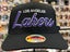 Los Angeles Lakers Purple Script Mitchell & Ness Snapback Hat Carousel 1