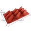 3D 9 cavity rectangular mountain cake mold DIY silicone mold Carousel 2