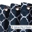 New curtains readymade Blockout Moroccan Navy Blue 213CM Drop Carousel 6
