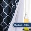 New curtains readymade Blockout Moroccan Navy Blue 213CM Drop Carousel 5